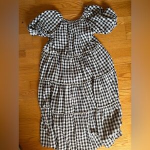 Black and White Gingham Dress